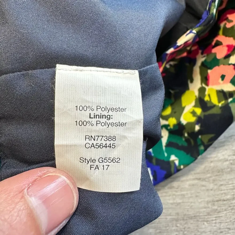 J. Crew Floral Printed A-Line Skirt Size 4 Whimsical Indie Sleaze